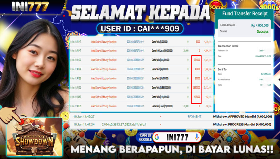 INI777 di Game Slot Wild Bounty Showdown RP.4.000.000 LUNAS bukti-76